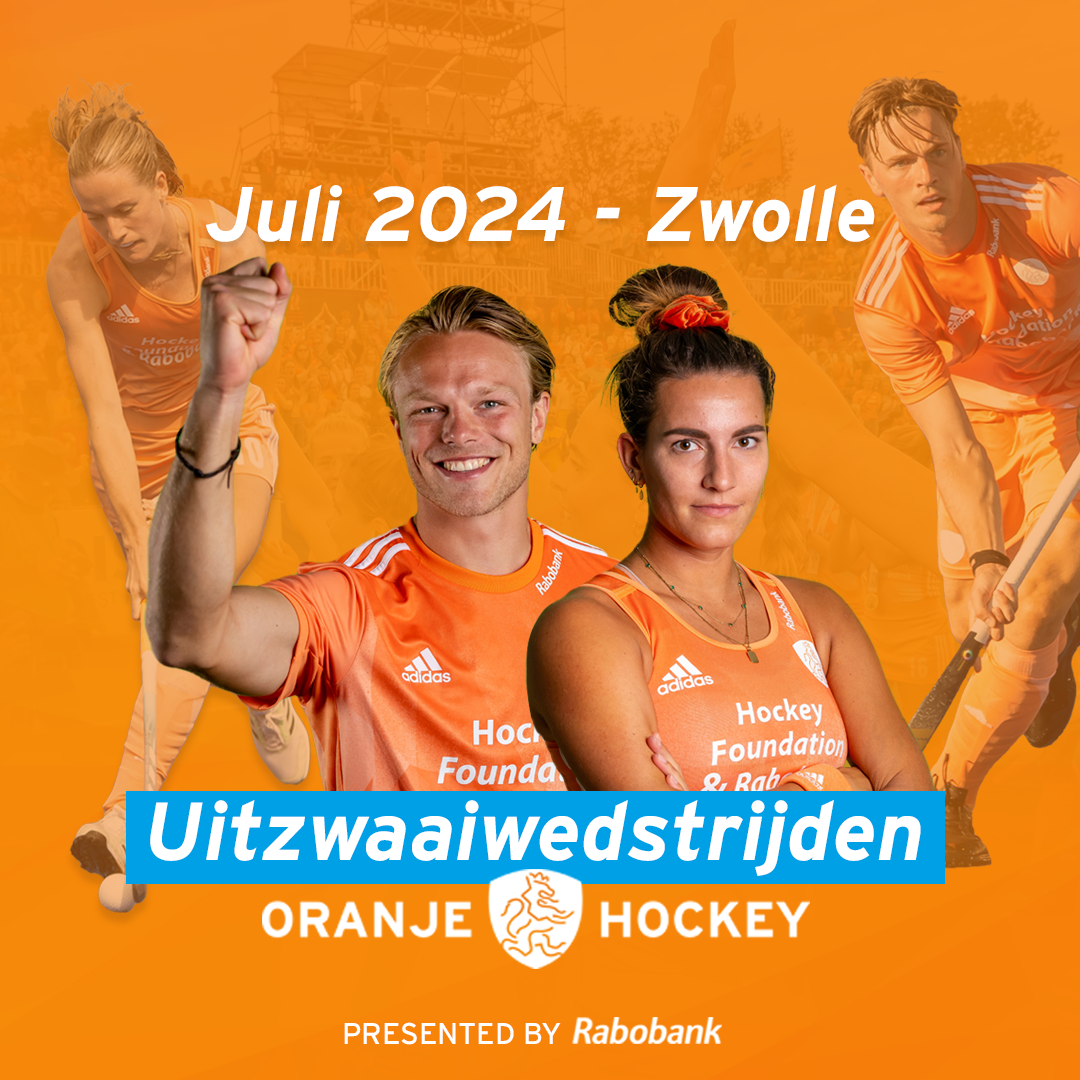 Uitzwaaiwedstrijden van Oranje Hockey bij Hockeyclub Zwolle